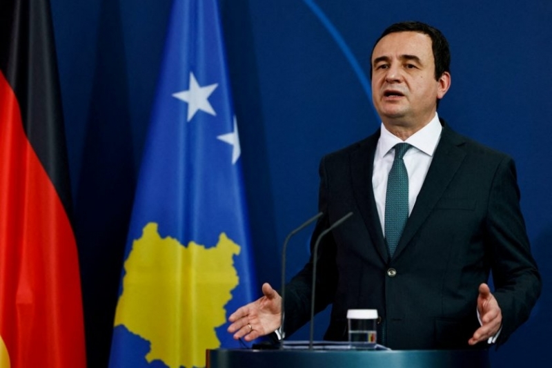 Председателят на Движение "Самоопределение" и министър-председател на Косово Албин Курти