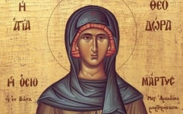 На 11 септември православната църква почита паметта на Света Теодора светицата която