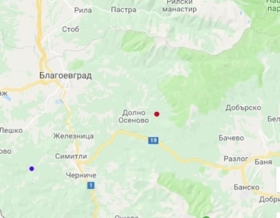 Земетресение е регистрирано тази нощ край Благоевград сочи справка на
