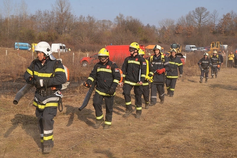 Съвместно учение за гасене на горски пожари в трансграничния регион