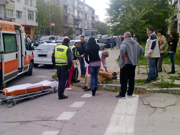 Таксиджия блъснал жена на пешеходна пътека във Видин се размина