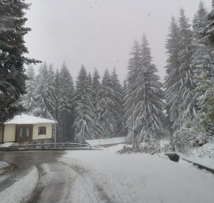 Сняг натрупа във Врачанския Балкан видя BulNews Дъждът който се