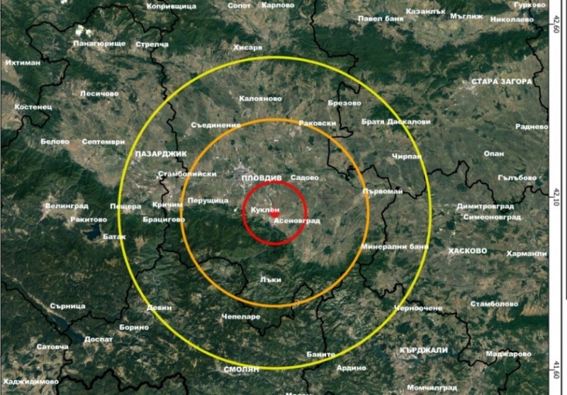 Три земетресения бяха регистрирани тази сутрин в България Първото е с