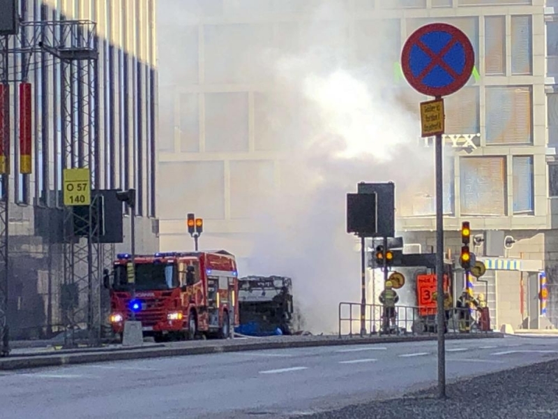 Мощна експлозия разтърси центъра на Стокхолм съобщава 9news com По първоначална