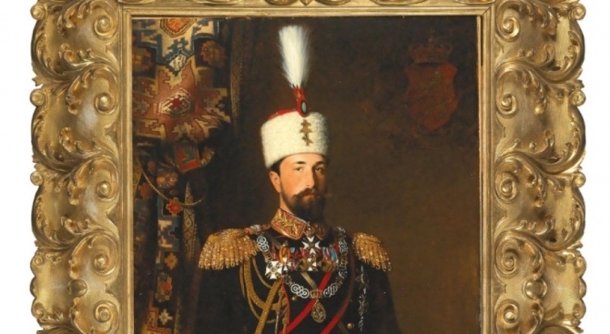 Литография на портрета на княз Александър I Батенберг откупен преди дни