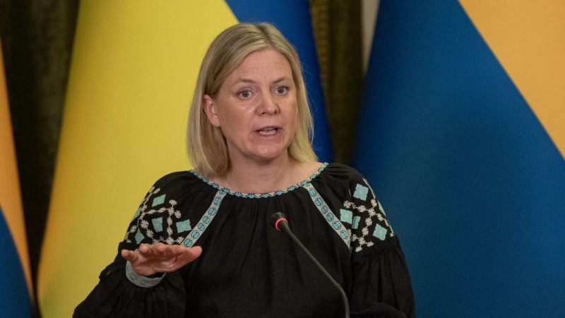 Шведският министър-председател Магдалена Андерсон обяви, че страната ще предостави още