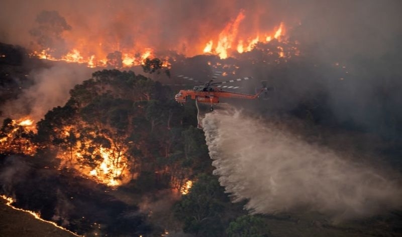Огромният пожар в Австралия който бушува от над 10 седмици
