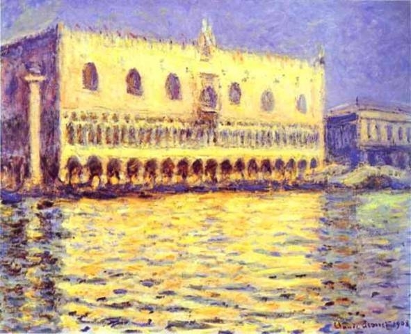 Венецианският пейзаж "Дворецът на дожите" на френския импресионист Клод Моне